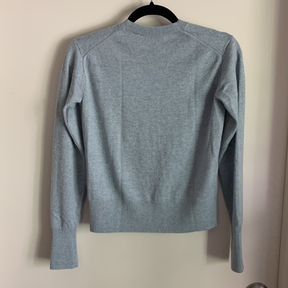 Baby blue cashmere Everlane cardigan - Picture 3 of 4